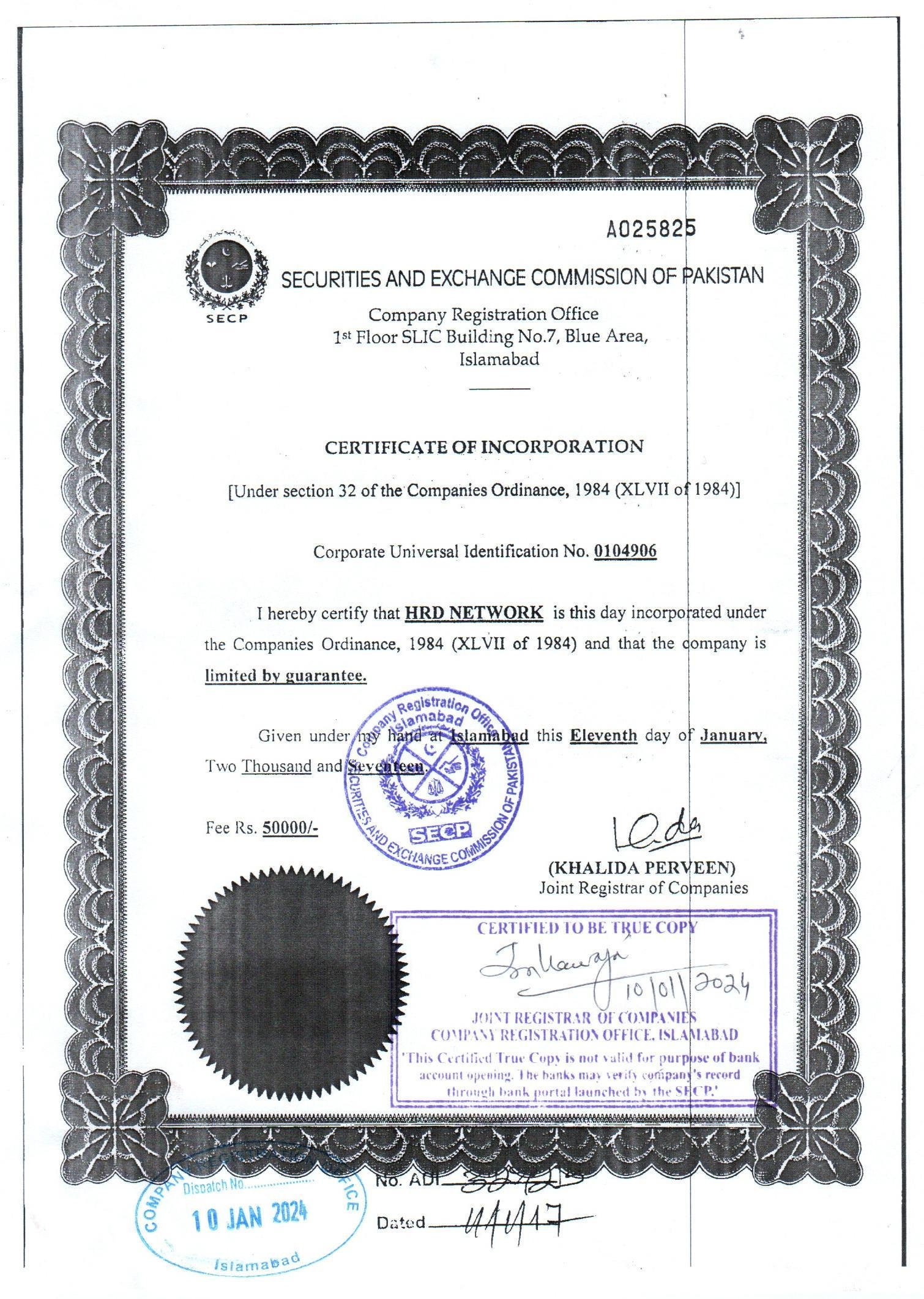 Certificate 2